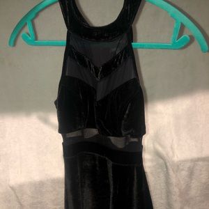 Black halter dress